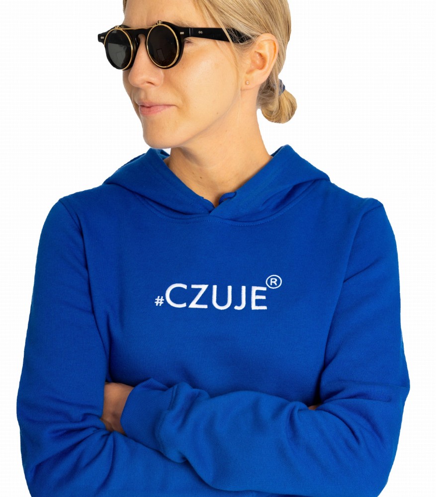 BLUZA DAMSKA #CZUJE® NIEBIESKA