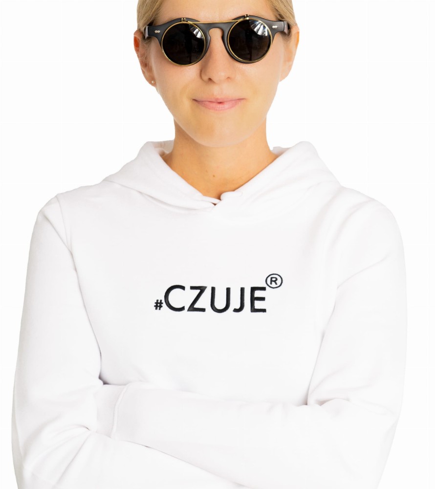 BLUZA DAMSKA #CZUJE® BIAŁA