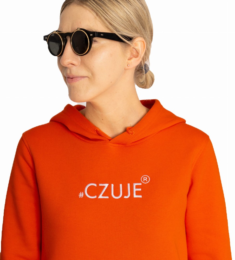 BLUZA DAMSKA #CZUJE® POMARAŃCZOWA