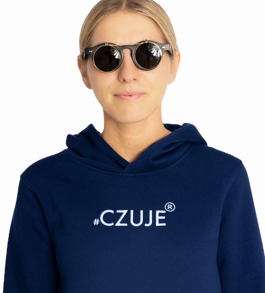 BLUZA DAMSKA #CZUJE® GRANATOWA