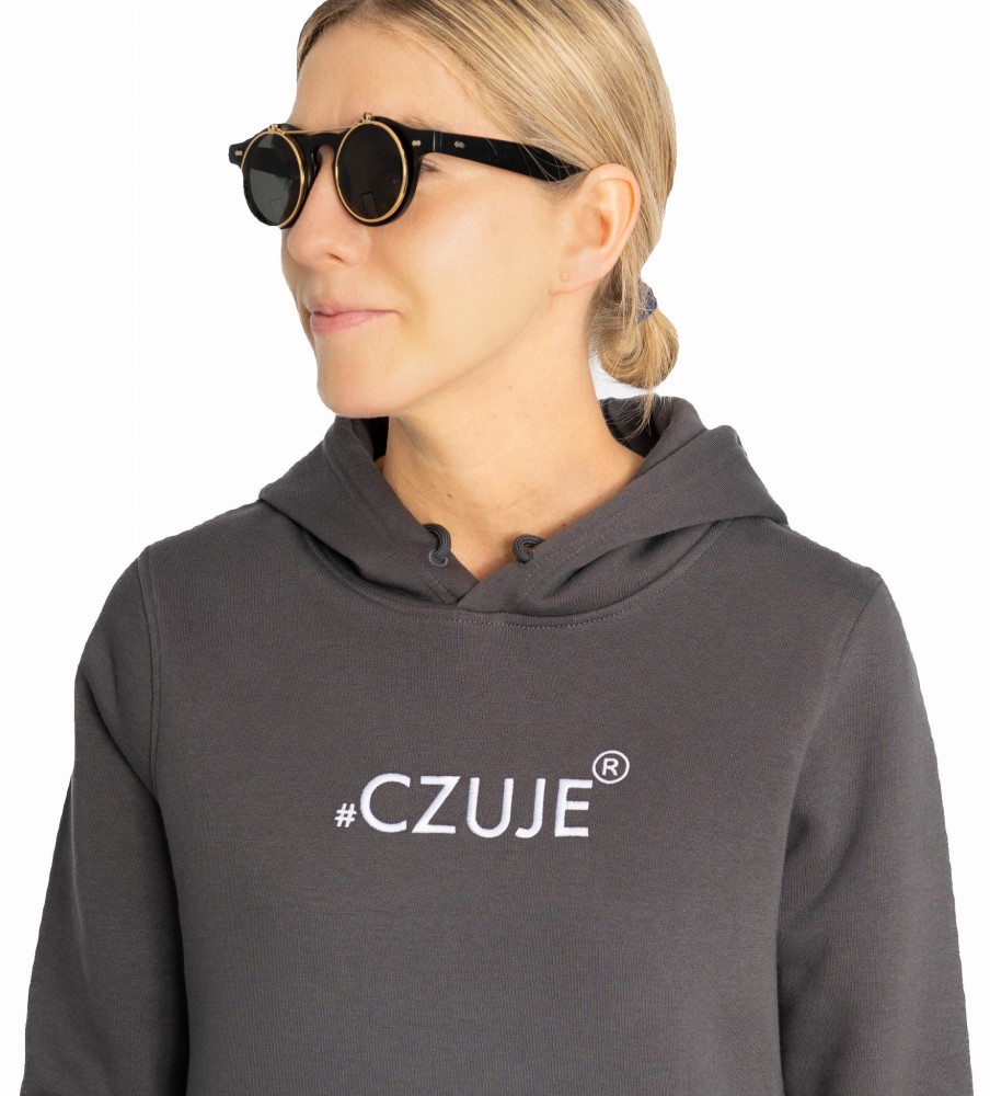 BLUZA DAMSKA #CZUJE® BETONOWA