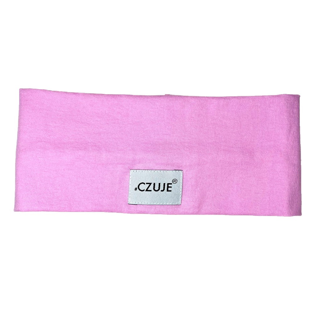 Opaska #czuje jasno-różowa 