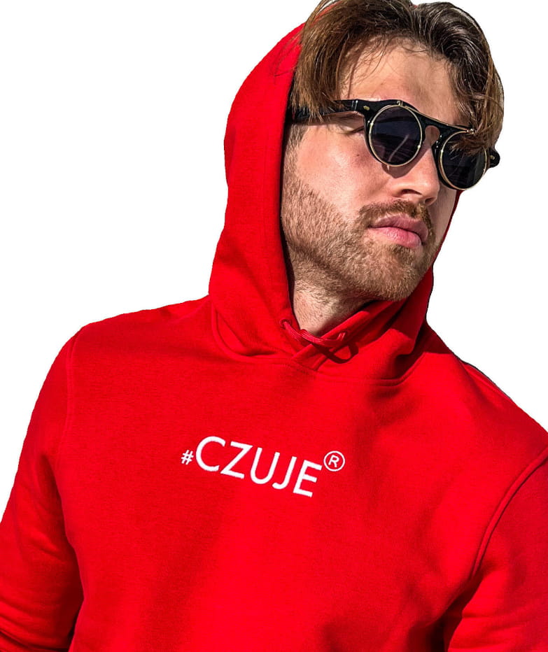 BLUZA MĘSKA #CZUJE® CZERWONA