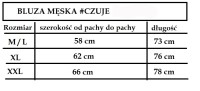 czuje bluza tabela rozmiarów