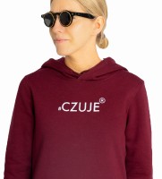 bordowa bluza czuje