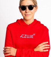 bluza czuje czerwona damska