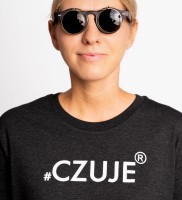 czuje.pl koszulka ciemnoszary melanż