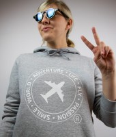 bluza czuje szara z samolotem