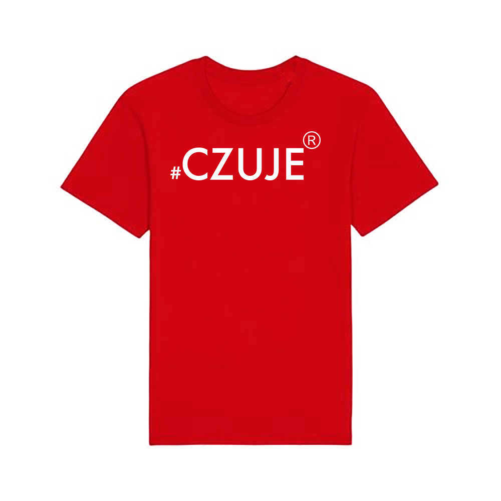 Koszulka Damska #CZUJE Czerwona